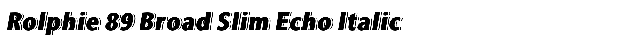 Rolphie 89 Broad Slim Echo Italic image